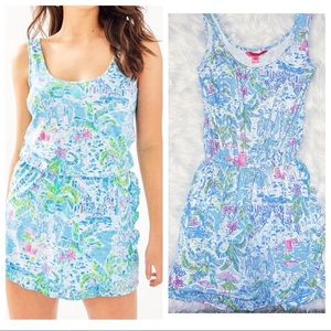Lilly Pulitzer Analee Blouson Romper-XXS